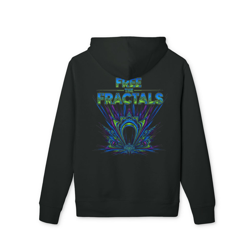 Free the Fractals Unisex Hoodie | Cozy Streetwear, Graphic Sweatshirt, Perfect Gift for Nature Lovers, Eco-Friendly Apparel, Casual Wear