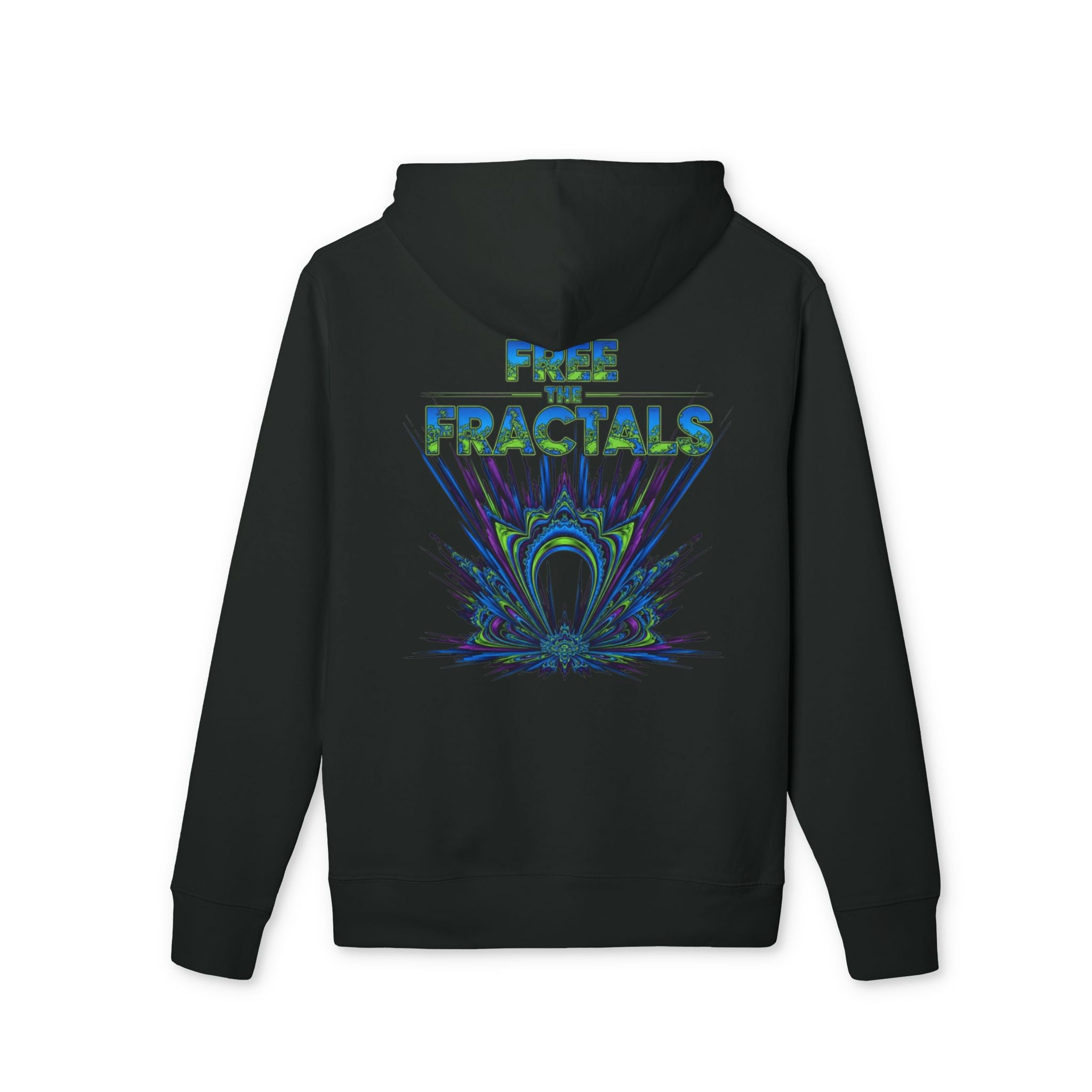 Free the Fractals Unisex Hoodie | Cozy Streetwear, Graphic Sweatshirt, Perfect Gift for Nature Lovers, Eco-Friendly Apparel, Casual Wear