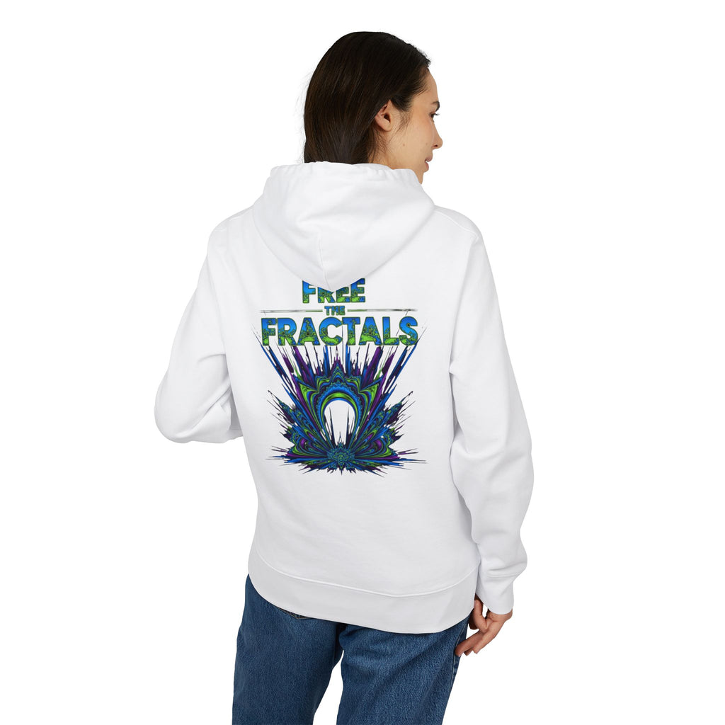 Free the Fractals Unisex Hoodie | Cozy Streetwear, Graphic Sweatshirt, Perfect Gift for Nature Lovers, Eco-Friendly Apparel, Casual Wear