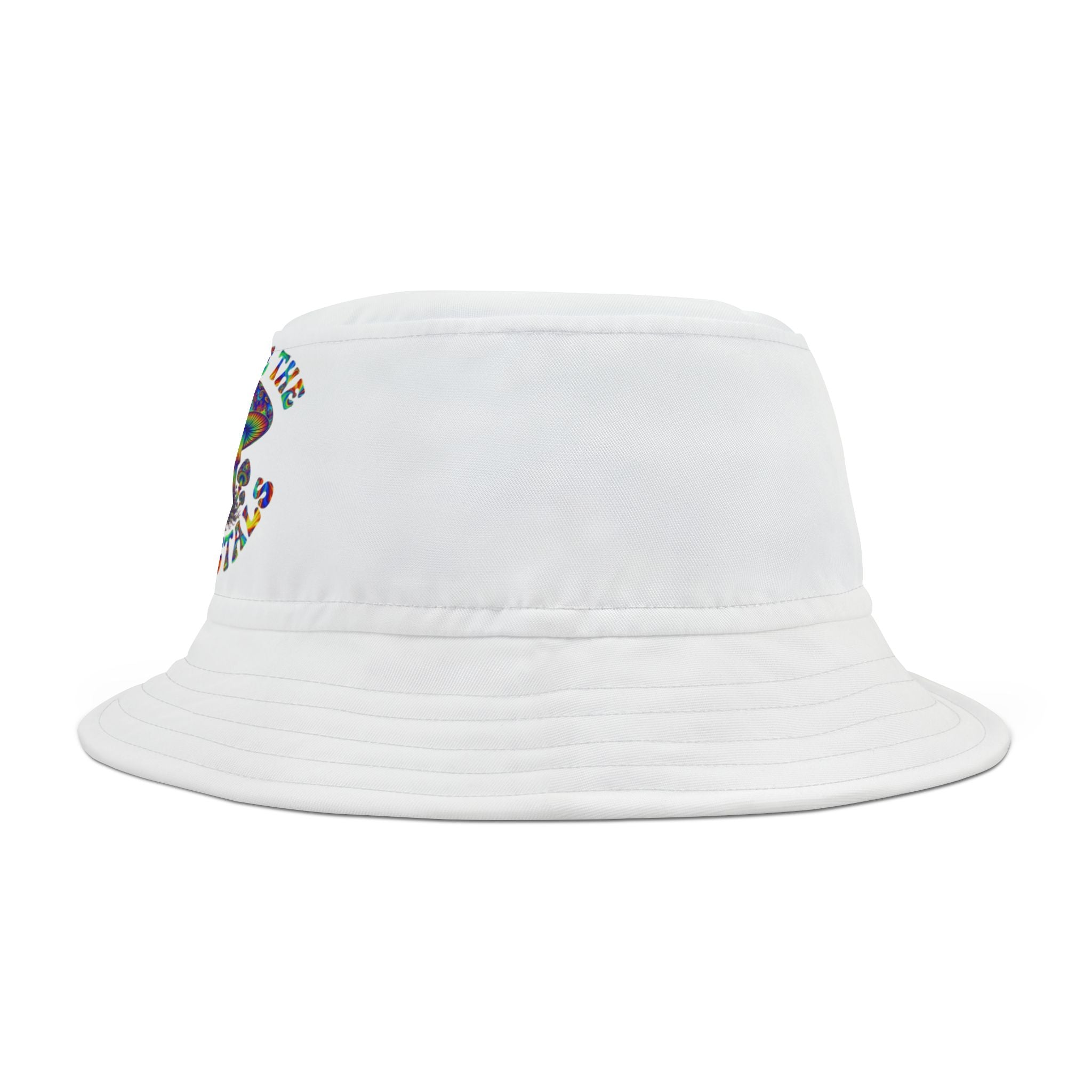 Free the Fractals Psychedelic Bucket Hat – Mushroom Awareness Design + Leo, the Generative Awareness AI Assistant Included