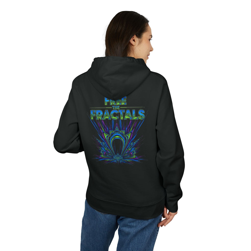 Free the Fractals Unisex Hoodie | Cozy Streetwear, Graphic Sweatshirt, Perfect Gift for Nature Lovers, Eco-Friendly Apparel, Casual Wear